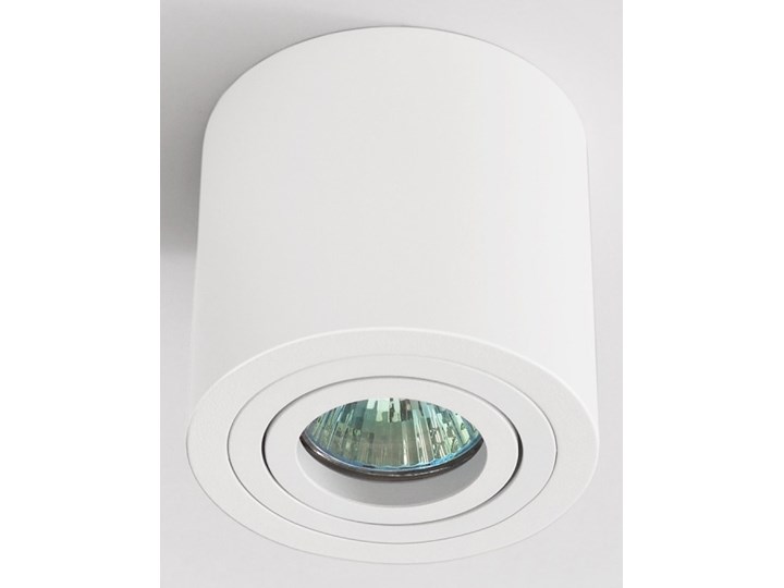Sufitowa oprawa natynkowa, okrągła, tuba, biały mat aluminiowa Oprawa halogenowa Okrągłe Oprawa stropowa Kategoria Oprawy oświetleniowe