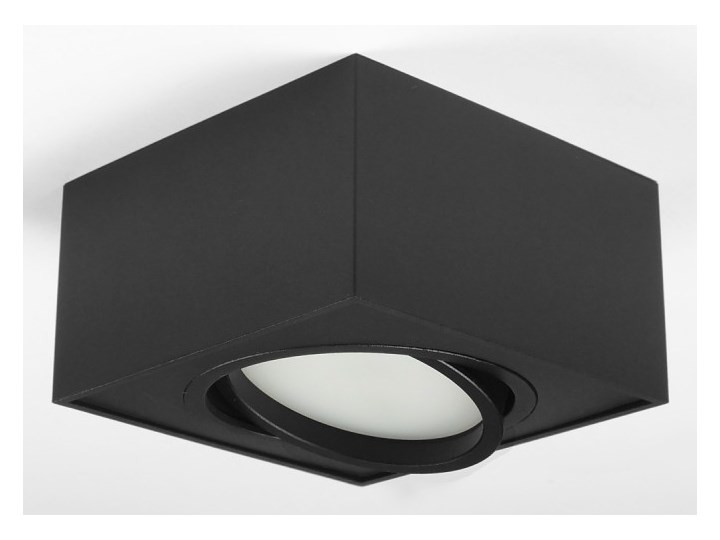 Nowoczesna oprawa sufitowa GX53 kwadrat ruchoma czarna czarny mat aluminiowa Oprawa led Oprawa ruchoma Oprawa halogenowa Kwadratowe Oprawa stropowa Kategoria Oprawy oświetleniowe