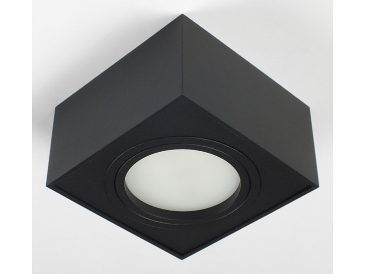 Nowoczesna oprawa sufitowa GX53 kwadrat ruchoma czarna czarny mat aluminiowa Oprawa stropowa Kwadratowe Oprawa ruchoma Oprawa led Oprawa halogenowa Kategoria Oprawy oświetleniowe
