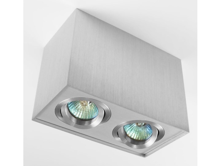 Nowoczesna podwójna sufitowa oprawa natynkowa prostokąt MR16 aluminium aluminiowa GU10 Prostokątne Oprawa stropowa Oprawa led Oprawa halogenowa Kategoria Oprawy oświetleniowe
