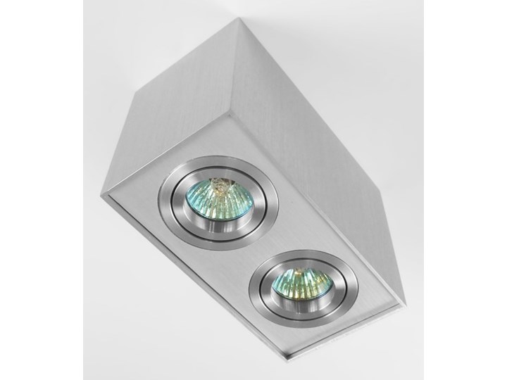 Nowoczesna podwójna sufitowa oprawa natynkowa prostokąt MR16 aluminium aluminiowa GU10 Oprawa led Oprawa stropowa Kategoria Oprawy oświetleniowe Oprawa halogenowa Prostokątne Kolor Szary