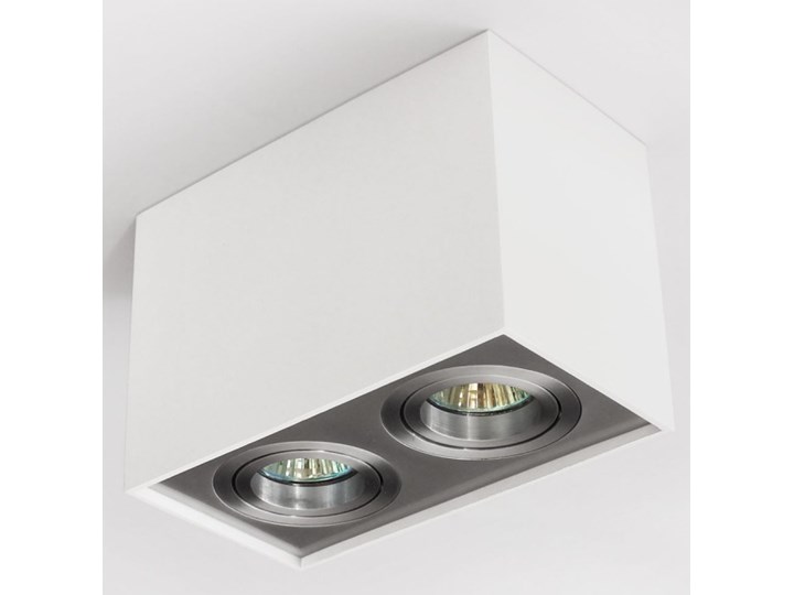 Nowoczesna podwójna sufitowa oprawa natynkowa prostokąt MR16 aluminium aluminiowa GU10 Oprawa halogenowa Kategoria Oprawy oświetleniowe Prostokątne Oprawa led Oprawa stropowa Kolor Szary