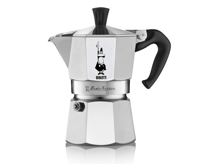 Kawiarka BIALETTI Moka Express 3 TZ Srebrno-czarny Kolor Srebrny Aluminium Kategoria Kawiarki i kafetery
