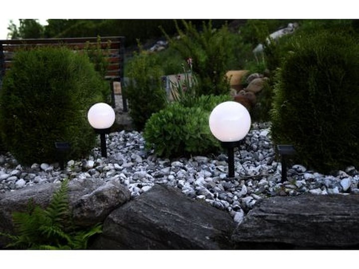 Solarna lampa ogrodowa LED Best Season Globe Stick, ⌀ 20 cm Lampa solarna Lampa LED Kolor Czarny