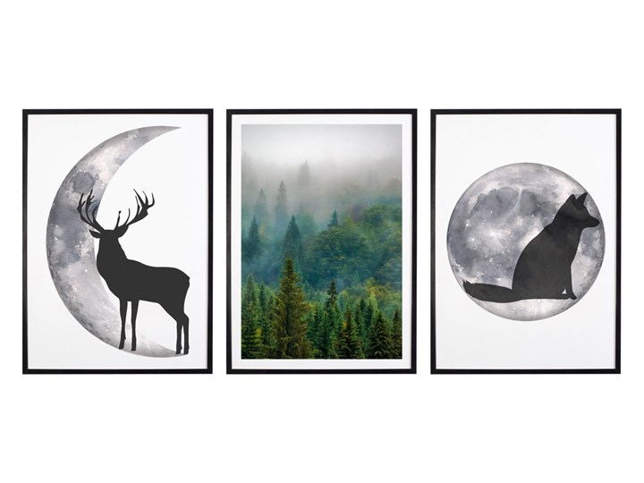 Tryptyk Forest 4 - Plakaty w ramach (3x 30x40cm)