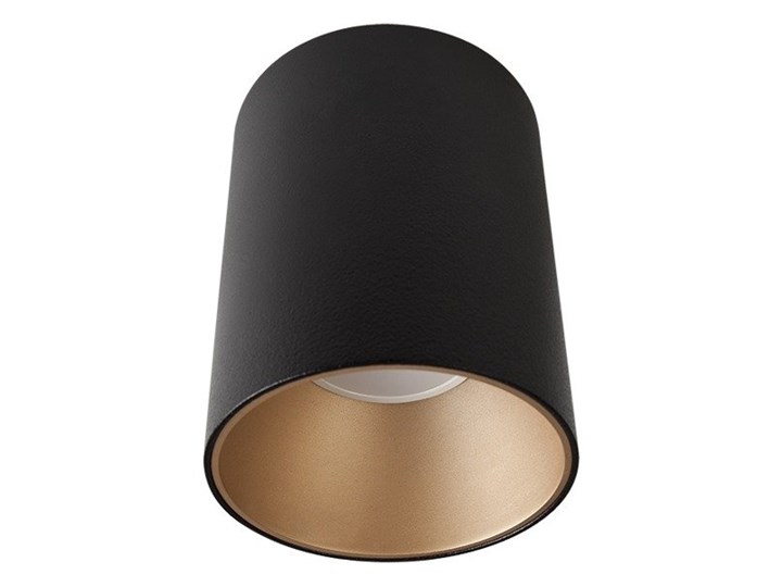 Spot sufitowy designerski tuba EYE TONE czarny/złoty śr. 8,9cm