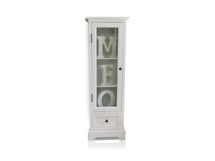 Witryna Metal Szkło Wysokość 121 cm Pomieszczenie Salon Szerokość 40 cm Płyta laminowana Płyta MDF Drewno Kategoria Witryny
