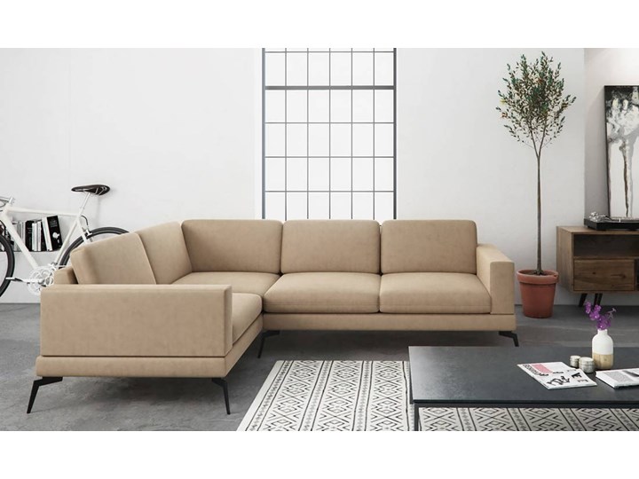 Narożnik Spider 250 x 180 cm W kształcie L Wysokość 43 cm Wysokość 70 cm Kolor Beżowy