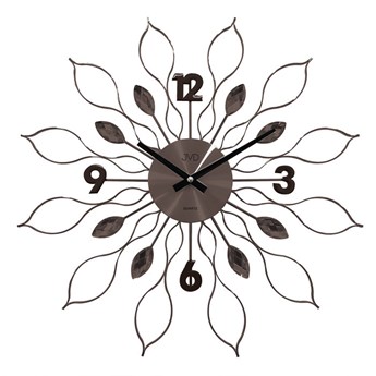 Zegar ścienny JVD HT105.2 z kryształkami, średnica 49 cm