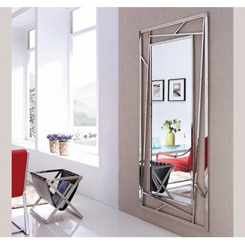 Lustro nowoczesne srebrne GEO GLAMUR 180"