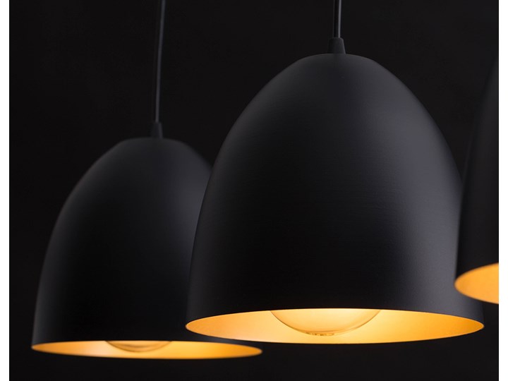 LENOX 2 BLACK-GOLD 410/2 nowoczesna lampa wisząca Czarno / Złota Lampa LED Lampa z kloszem Metal Kolor Czarny