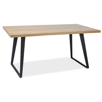 Stół z litego drewna na metalowych płozach Falcon