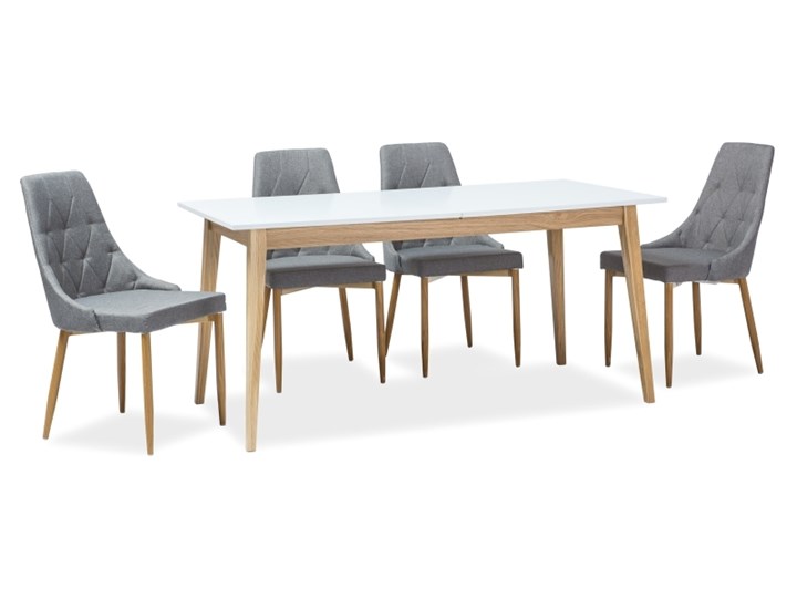 Skandynawski stół z rozkładanym blatem Cesar 120-165x68 cm