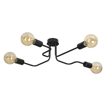 HARMONY 4 BLACK 466/4 plafon sufitowy w stylu Loft Edison