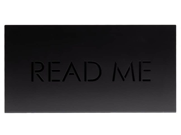 Gazetownik READ ME czarny AMB0010