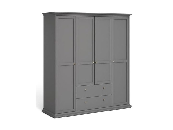 Szafa Paris 4+2 kolor szary Głębokość 61 cm Pomieszczenie Garderoba