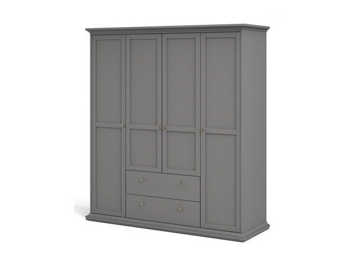 Szafa Paris 4+2 kolor szary Pomieszczenie Garderoba Głębokość 61 cm Kategoria Szafy do garderoby