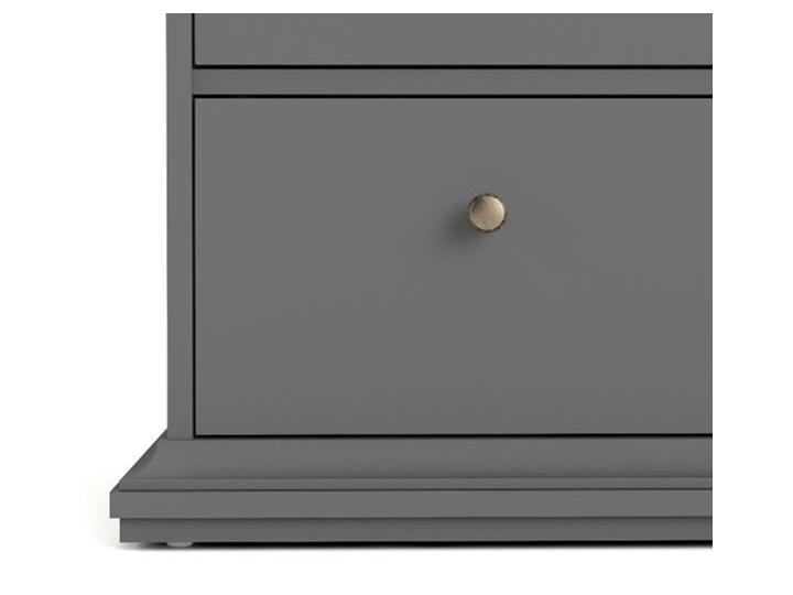 Komoda Paris 2+2 kolor szary Płyta MDF Styl Prowansalski