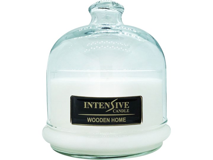 INTENSIVE COLLECTION 100% Soy Wax Premium Candle B2 Jar świeca zapachowa w szkle z kloszem 100% wosk sojowy - Wooden Home