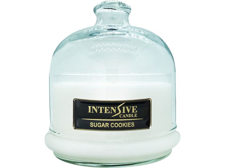 INTENSIVE COLLECTION 100% Soy Wax Premium Candle B2 Jar świeca zapachowa w szkle z kloszem 100% wosk sojowy - Sugar Cookies