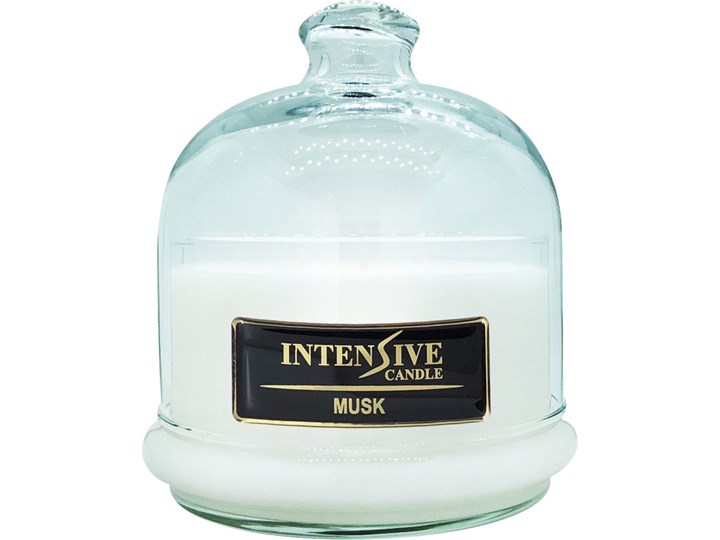INTENSIVE COLLECTION 100% Soy Wax Premium Candle B2 Jar świeca zapachowa w szkle z kloszem 100% wosk sojowy - Musk