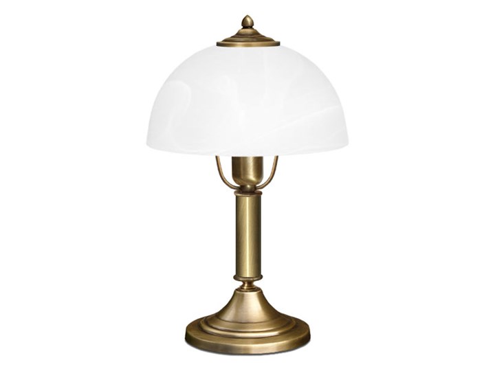 Lampa stołowa z mosiądzu P-B1B Kolor Złoty Lampa z kloszem Lampa LED Wysokość 38 cm Lampa nocna Szkło Lampa biurkowa Pomieszczenie Sypialnia