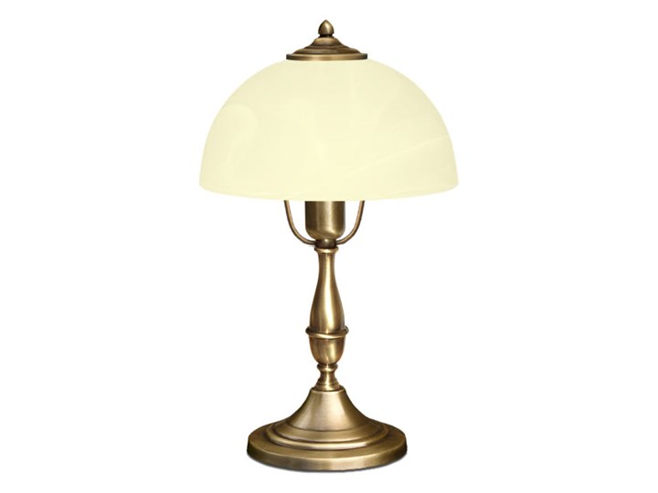 Mosiężna lampa stołowa P-B1 Wysokość 41 cm Lampa LED Lampa z kloszem Lampa nocna Mosiądz Lampa biurkowa Szkło Pomieszczenie Sypialnia