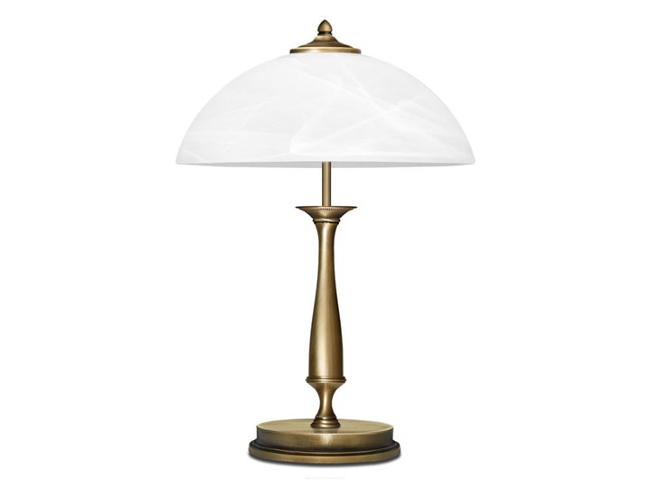 Lampa gabinetowa z mosiądzu P-B2B Wysokość 50 cm Lampa LED Szkło Lampa z kloszem Kolor Złoty