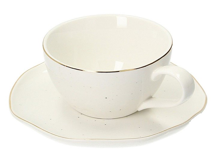 Filiżanka ze spodkiem Artesanal White 250ml, 250ml Filiżanka do herbaty Kategoria Filiżanki Porcelana Kolor Biały