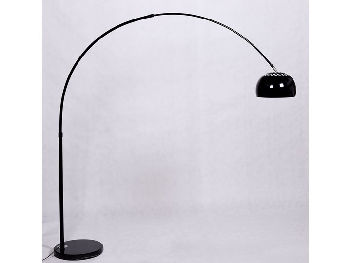 LAMPA STOJĄCA PODŁOGOWA CZARNA AZURRO B1 Lampa z abażurem Lampa z kloszem Metal Lampa z regulacją wysokości Styl Nowoczesny