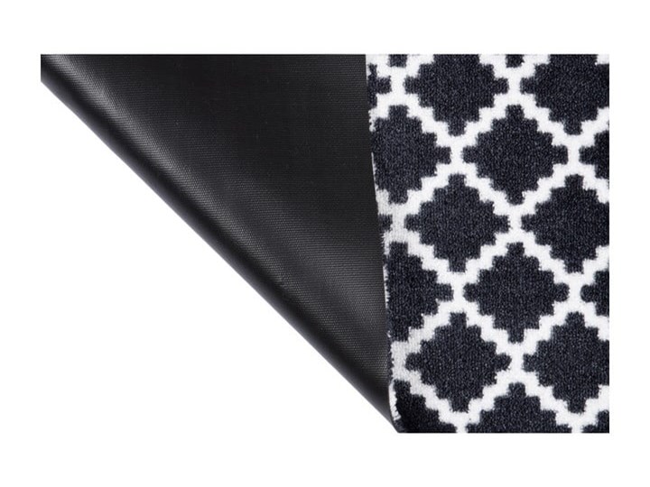 Czarno-biała wycieraczka Hanse Home Elegance, 50x70 cm Kolor Biały Tworzywo sztuczne Kolor Czarny