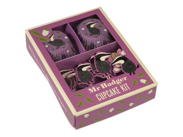 Zestaw papilotek i ozdób do ciastek Rex London Mr. Badger Zestawy do dekoracji Kategoria Dekoracja wypieków