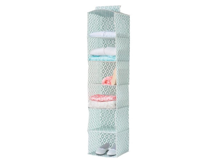 Zielony organizer wiszący z 6 przegródkami Compactor, szer. 30 cm Kategoria Akcesoria meblowe do garderoby