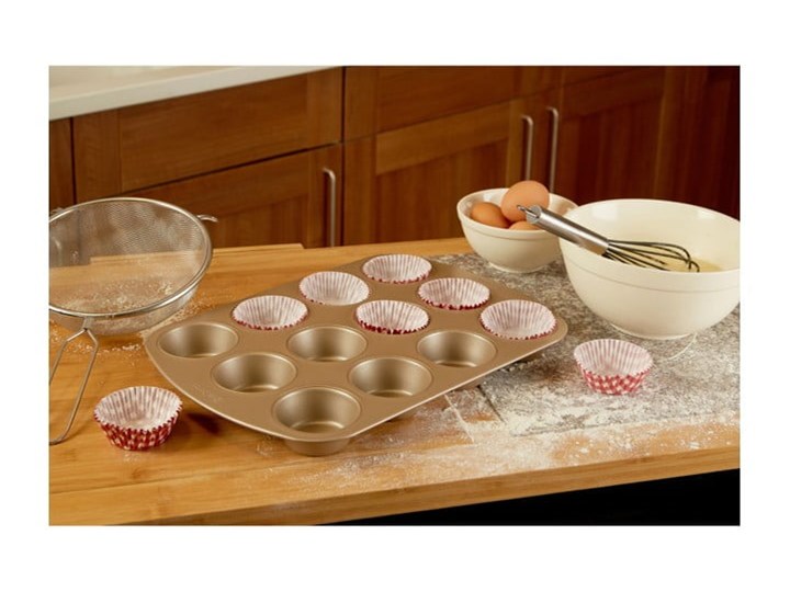 Forma na muffiny z nieprzywierającej stali węglowej Premier Housewares, 38,3x26,5 cm Do muffinek Kategoria Formy i foremki