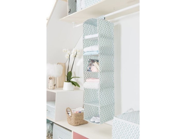 Zielony organizer wiszący z 6 przegródkami Compactor, szer. 30 cm Kategoria Akcesoria meblowe do garderoby