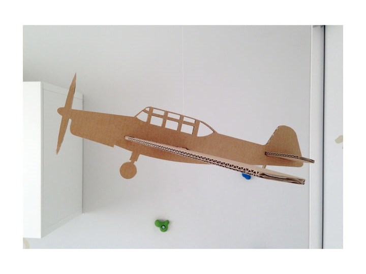Samolot dekoracyjny Unlimited Design For Children Samolot Kategoria Pozostałe dekoracje pokoju dziecka Kolor Szary
