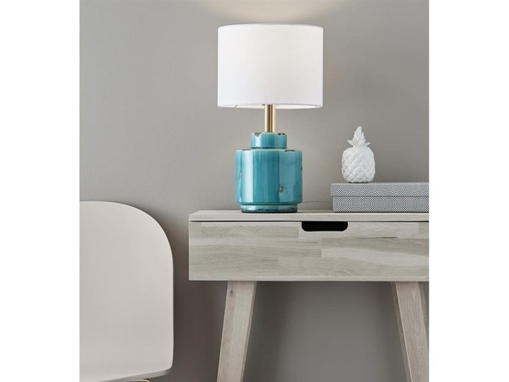 Niebiesko-biała lampa stołowa Markslöjd Cous Kategoria Lampy stołowe