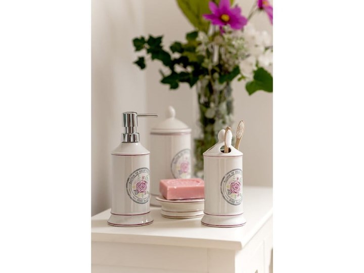 Kremowy kamionkowy dozownik do mydła Premier Housewares Belle, 275 ml Ceramika Dozowniki Kolor Beżowy
