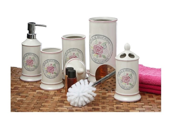 Kremowy kamionkowy dozownik do mydła Premier Housewares Belle, 275 ml Dozowniki Ceramika Kolor Beżowy