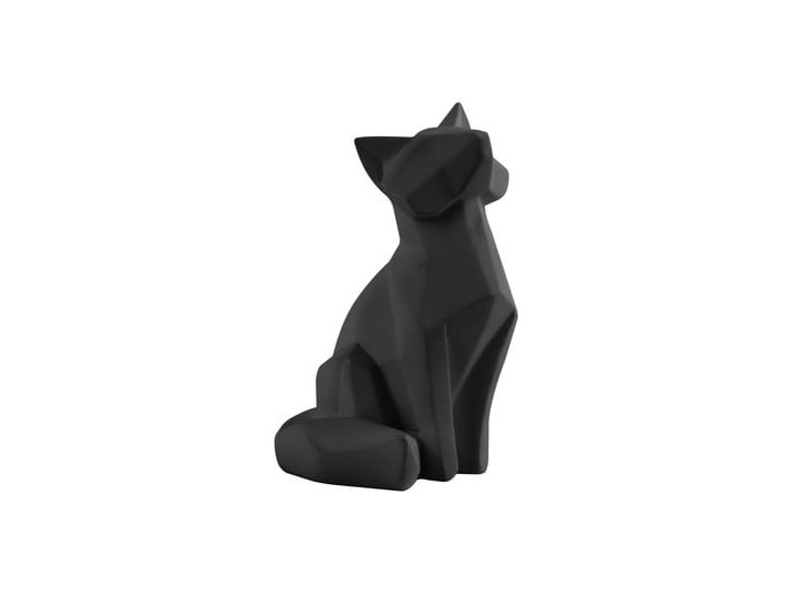 Matowa czarna figurka w kształcie lisa PT LIVING Origami Fox, wys. 15 cm Kolor Czarny Kategoria Doniczki i kwietniki