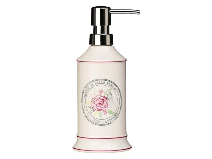 Kremowy kamionkowy dozownik do mydła Premier Housewares Belle, 275 ml Kolor Beżowy Ceramika Dozowniki Kategoria Mydelniczki i dozowniki