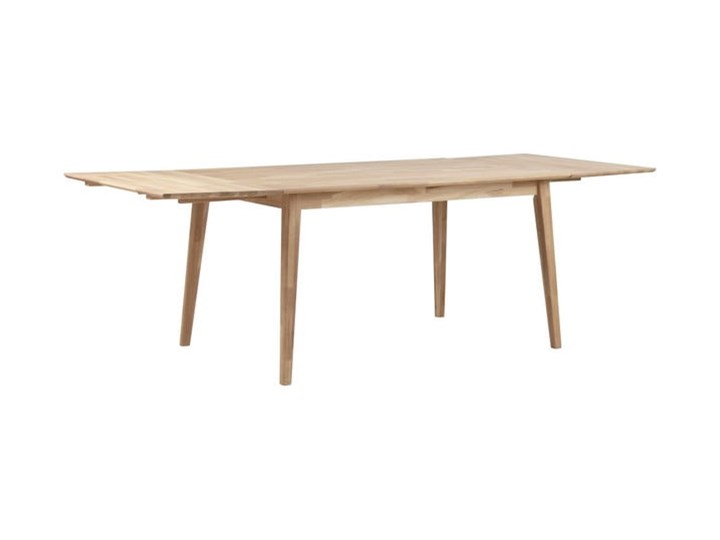 Lakierowany matowy stół z drewna dębowego Rowico Mimi, 140 x 90 cm Kolor Beżowy Drewno Rozkładanie
