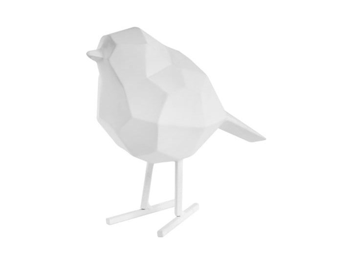 Biała figurka dekoracyjna w kształcie ptaszka PT LIVING Bird Small Statue Kolor Biały Kategoria Figurki ogrodowe