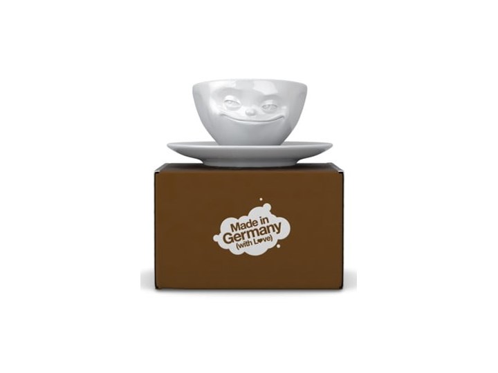Biała porcelanowa uśmiechnięta filiżanka 58products, 200 ml