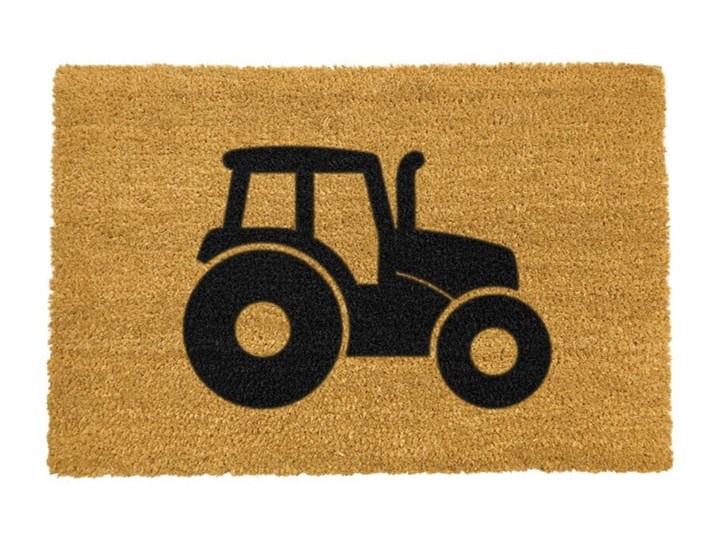 Wycieraczka z naturalnego kokosowego włókna Artsy Doormats Tractor, 40x60 cm Włókno kokosowe Kategoria Wycieraczki