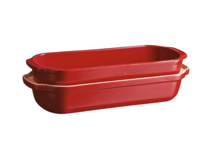 Czerwona ceramiczna forma na chleb Emile Henry, 39x16,5 cm Kategoria Naczynia do zapiekania