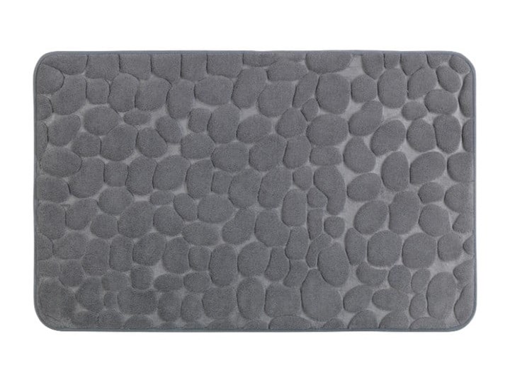 Szary dywanik łazienkowy z pianką z pamięcią kształtu Wenko Grey, 80x50 cm 50x80 cm Kategoria Dywaniki łazienkowe