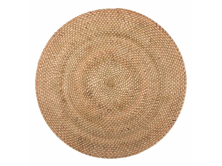 Naturalna rattanowa mata stołowa Tiseco Home Studio, ⌀ 36 cm Podkładka pod talerz Tkanina Kategoria Podkładki kuchenne