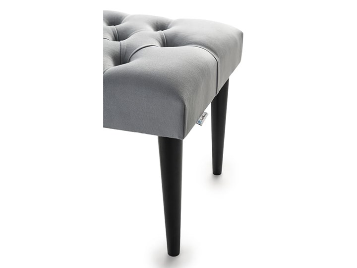 ŁAWKA pikowana INDUSTRIALNA Classic Velvet - LOFT Pomieszczenie Salon Materiał nóżek Drewno