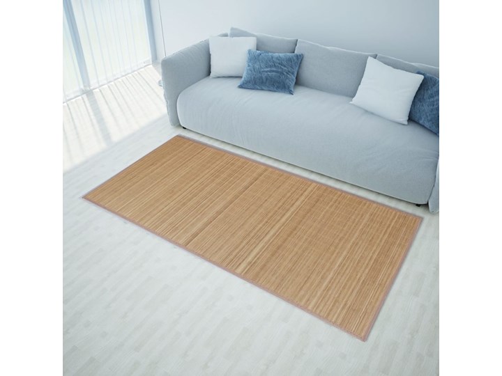 vidaXL Mata bambusowa na podłogę, 160x230 cm, brązowa Dywany sznurkowe Syntetyk Nieregularny Kolor Brązowy